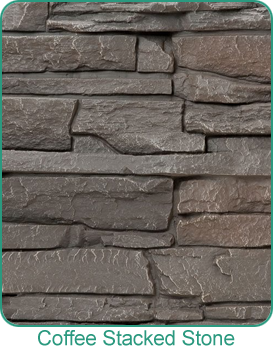Holbrook Lumber Coffee Stacked Faux Stone by GenStone