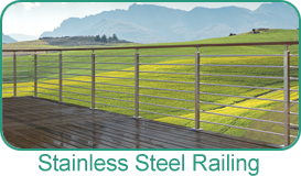 Holbrook Lumber Products - Stainless Steel Railing
