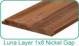 Holbrook Lumber Products - Luna Layer 1x8 Brushed Nickel Gap Shiplap 6 5/8 exposure product