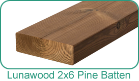 Holbrook Lumber Products - Lunawood 2x6 Pine Batten product